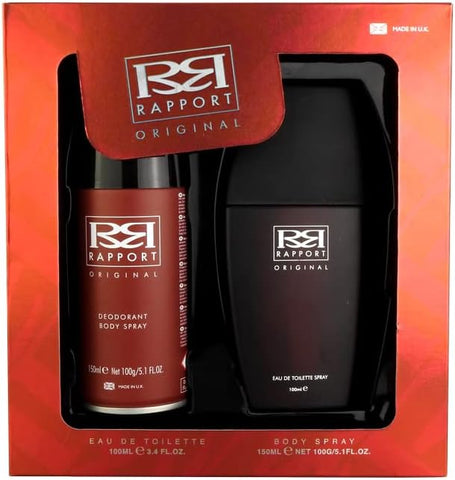 Rapport Original 2PCS Gift Set for Men Eau de Toilette, 100 ml & Body Spray, 150 ml