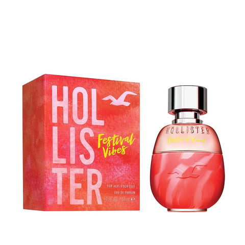 Hollister Festival Vibes Fragrance For Her Eau de Parfum Womens Perfume, 50 ml