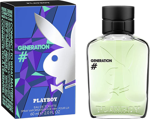 Playboy Perfume Generation Mens fragrance Male Edt 60ML Cologne For Him