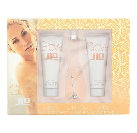 Jennifer Lopez Glow Eau de Toilette 50ml, Body Lotion 75ml & Shower Gel 75ml Set