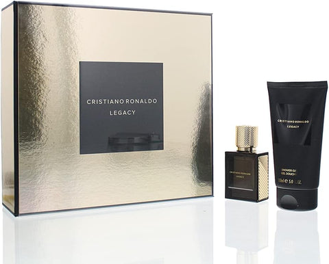 Cristiano Ronaldo Perfume Legacy Eau De Toilette Spray & Shower Gel Gold Set, 30 ml/150 ml
