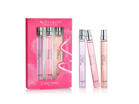 Lancome Miracle Womens Eau De Parfum Spray Gift Set 10ml + Secret 10ml + Blossom 10ml