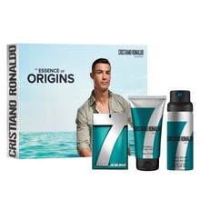 Cristiano Ronaldo Perfume 3PCS Gift Set 7 Origins Eau De Toilette 100ml + Body Spray 150ml