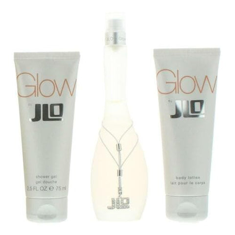 Jennifer Lopez J Lo Glow EDT 50ml, Shower Gel 75ml & Body Lotion 75ml FOR HER